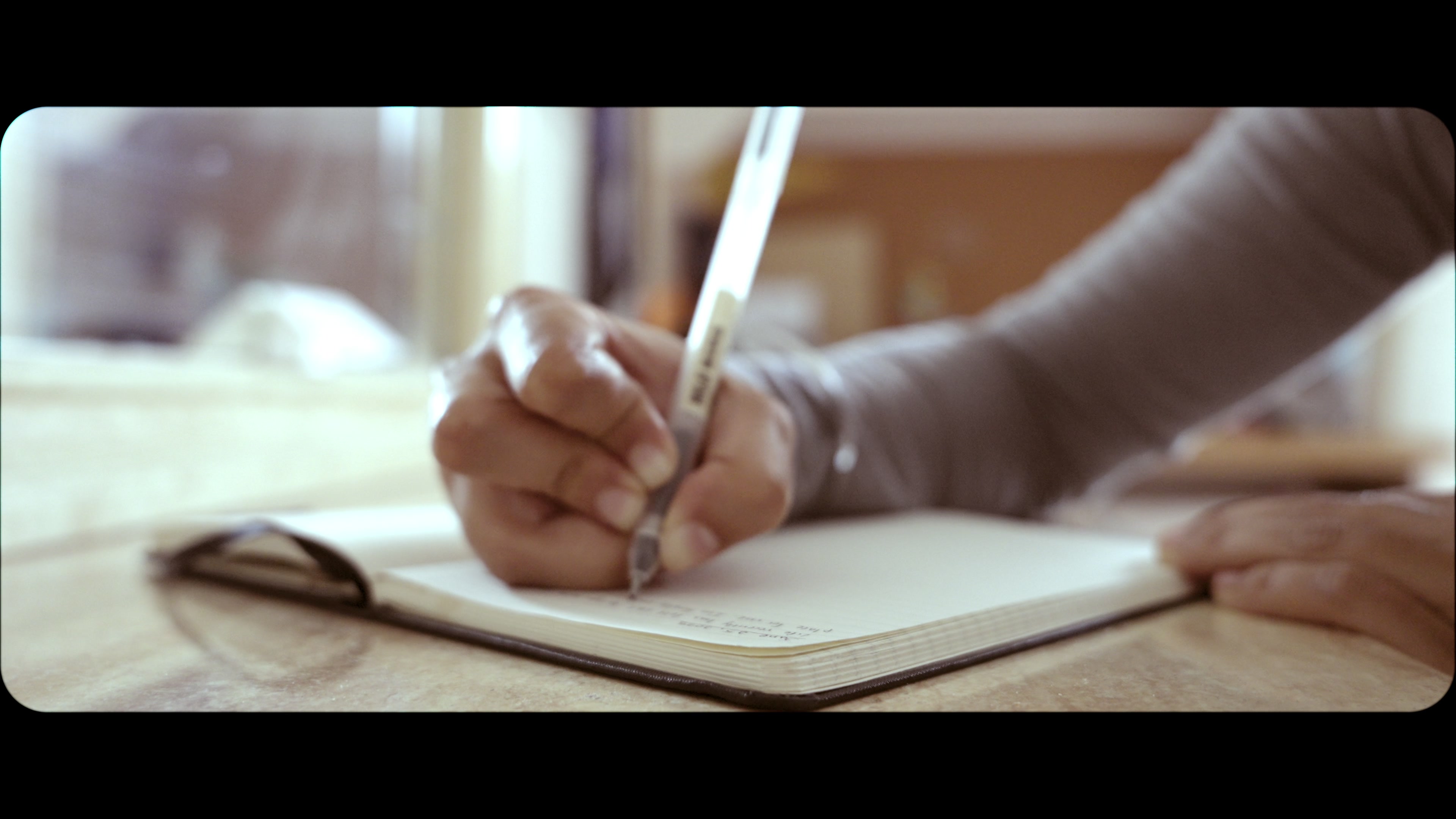 Still from a journaling and mental health film